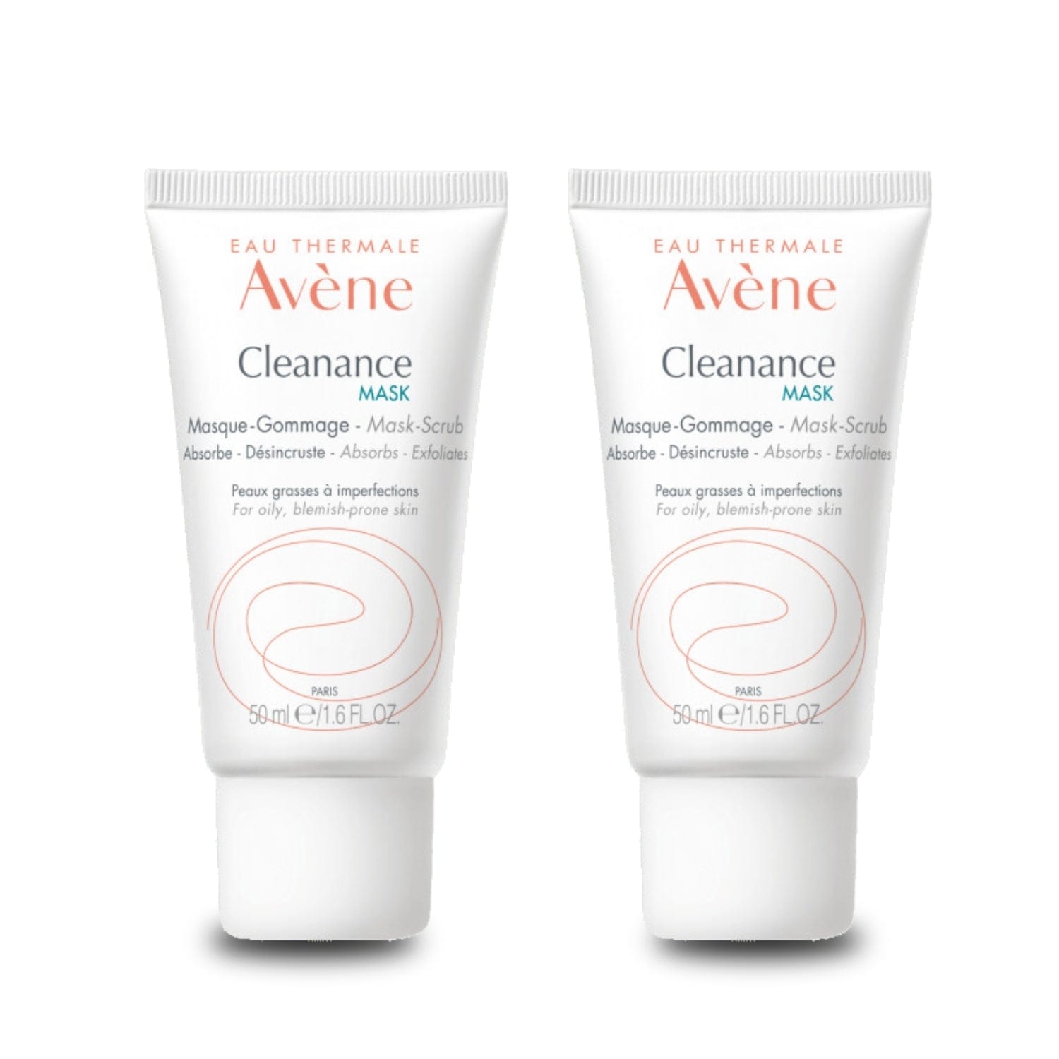 Avene Cleanance Mask Exfoliating Clay Mask 50ml -2 Pack 715936238051