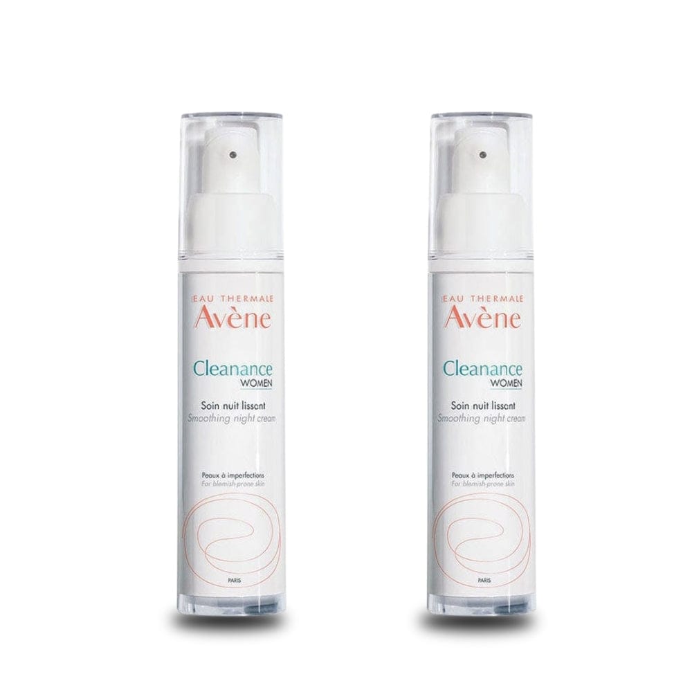 Avene Cleanance Woman Night Care Cream for Irregular Skin 30 ml -2 Pack 715936239485