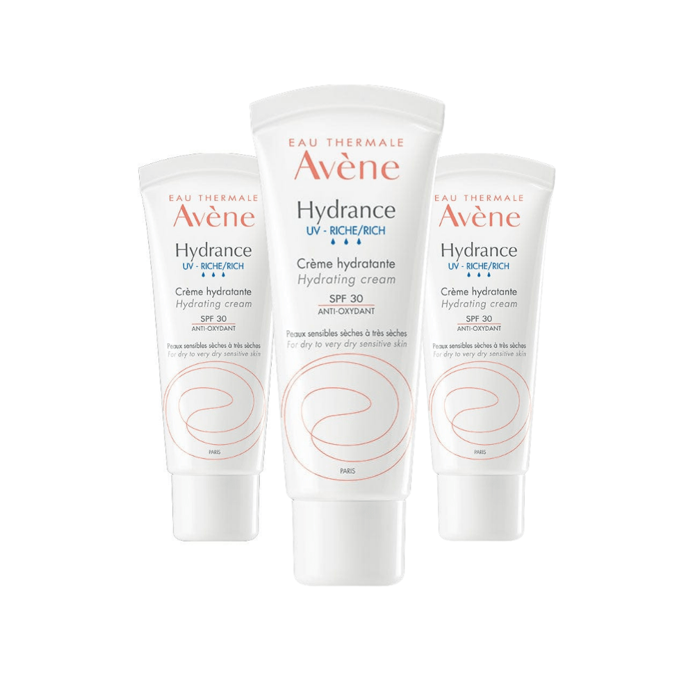 Avene Hydrance UV-Rich Moisturising Cream SPF 30 40 ml 3 Pack 715936231519