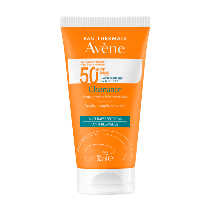 Avene Cleanance Ultra Light Sunscreen SPF50+ 50ml 3282770149548