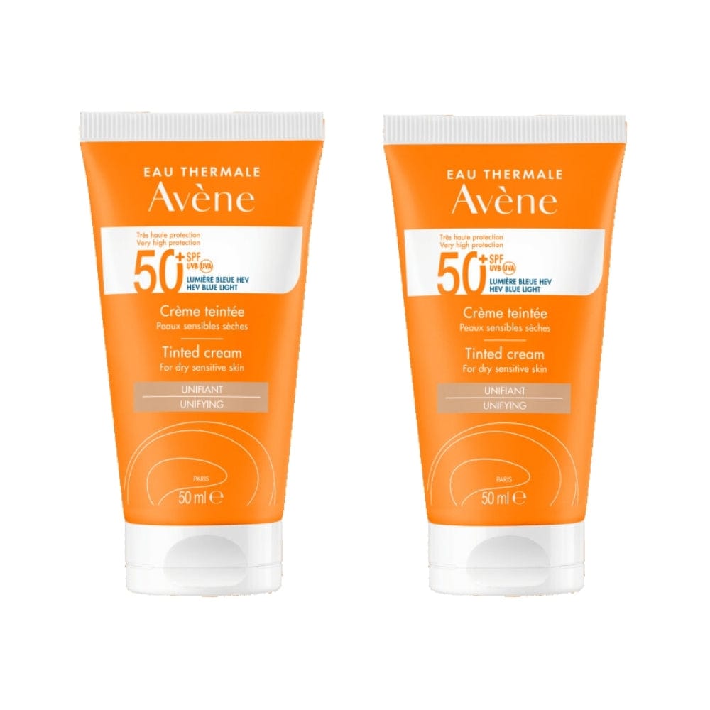 Avene Creme Teintee SPF 50 50 ML Tinted Sunscreen -2 Pack 715936229981