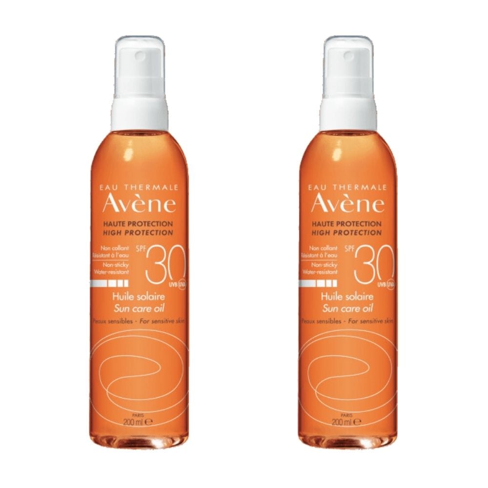 Avene Huile Solaire Sun Care Oil Spf 30 200 ML Tanning Oil -2 Pack 715936230048