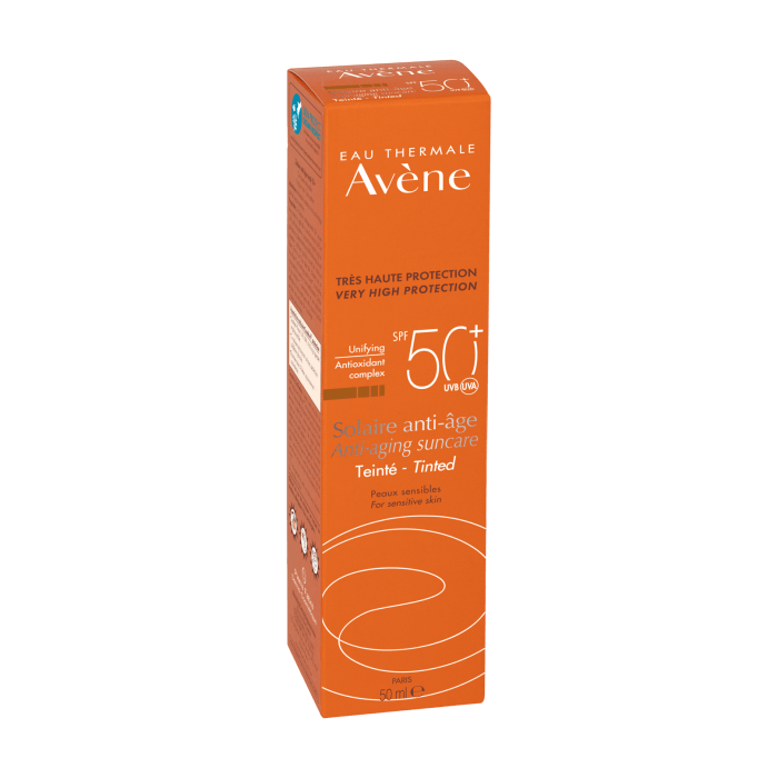 Avene Solaire Anti-age SPF50 Anti-Aging Tinted Sunscreen 50 ml -2 Pack 715936230109