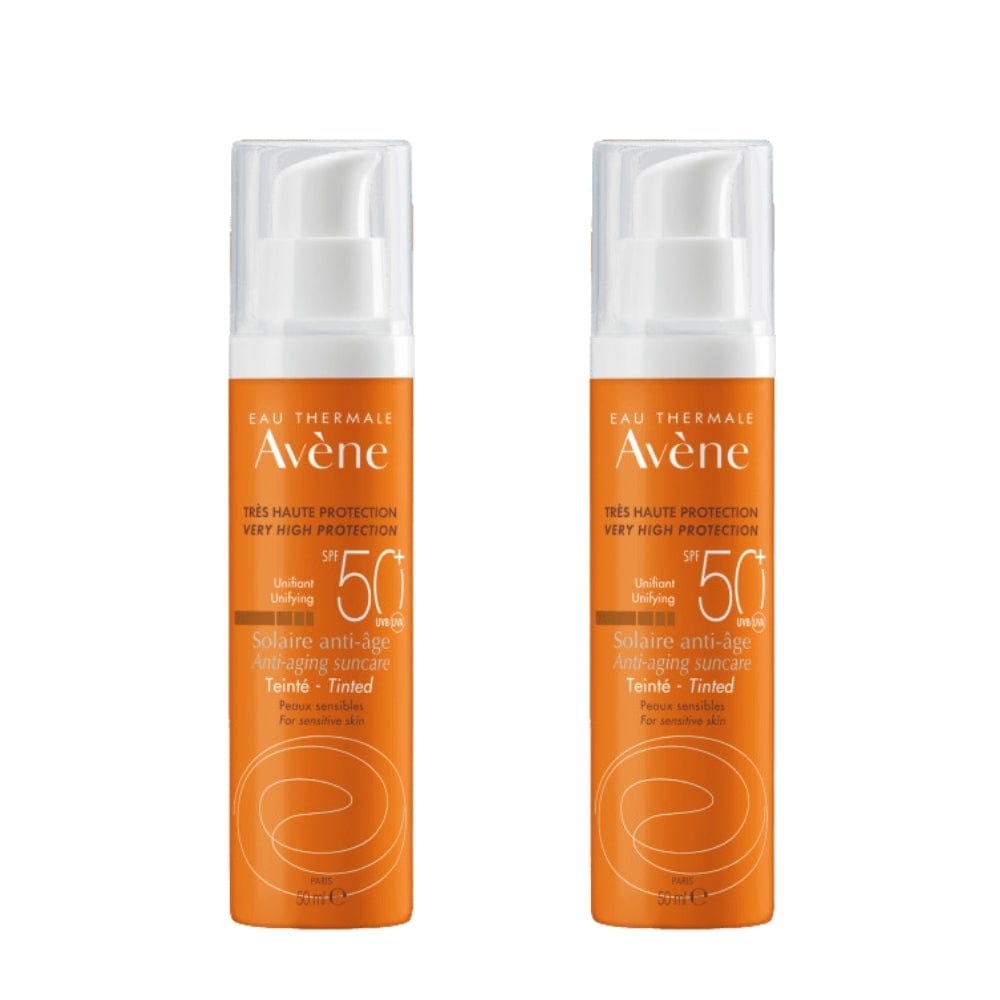 Avene Solaire Anti-age SPF50 Anti-Aging Tinted Sunscreen 50 ml -2 Pack 715936230109