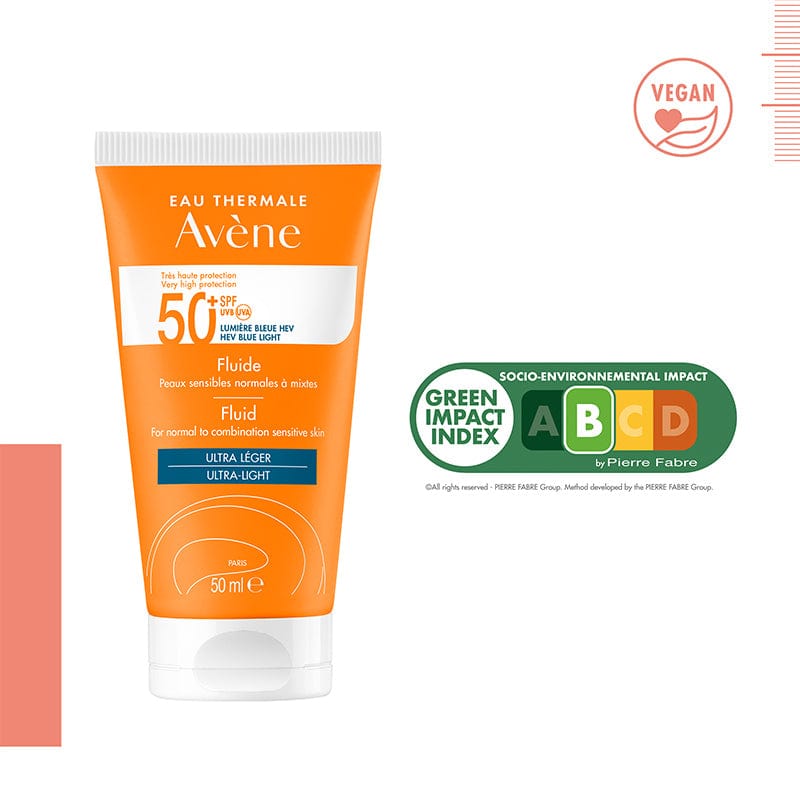 Avene Solaire SPF50+ Fluid Ultra Light 50 ml -2 Pack