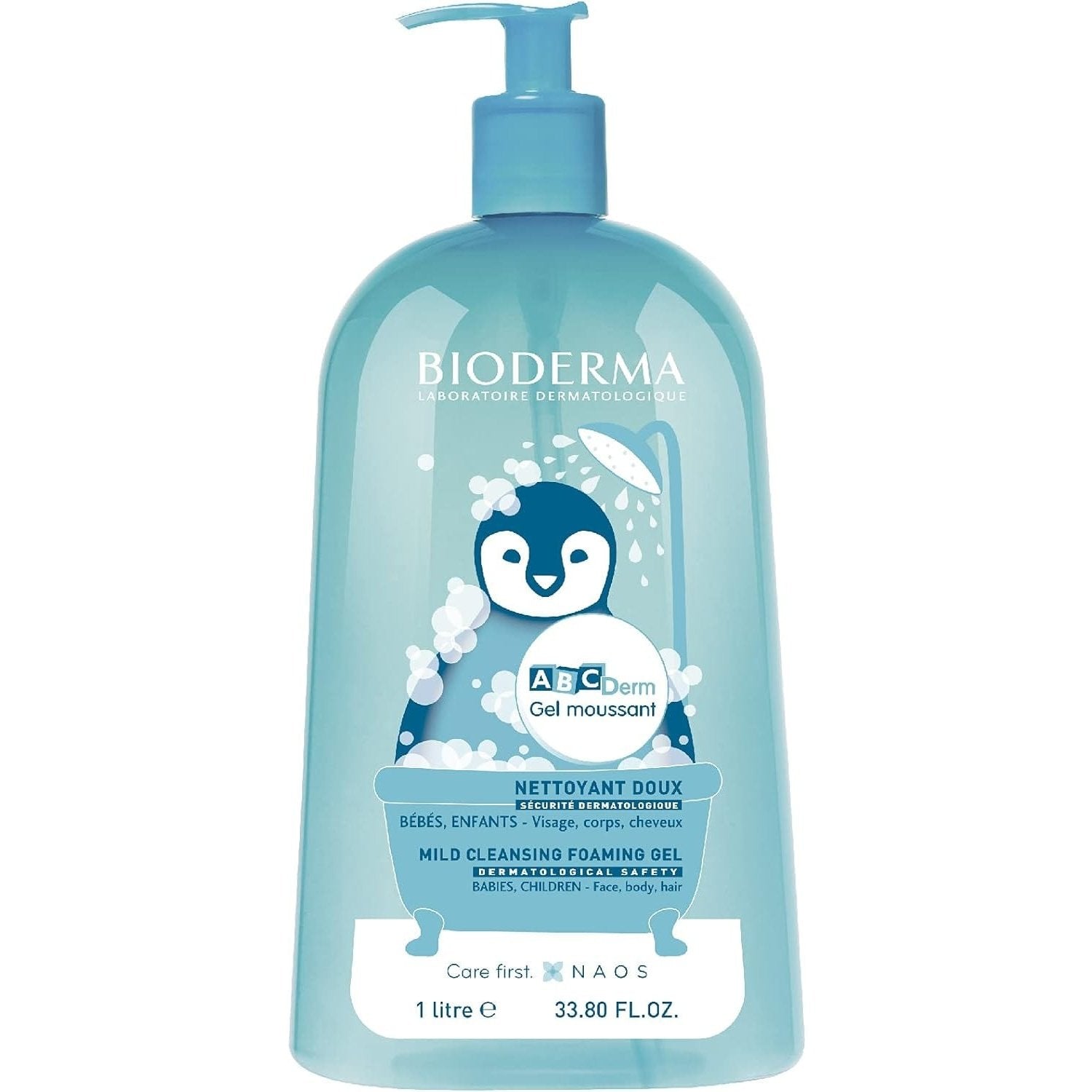 Bioderma Abcderm Foaming Baby & Child Hair and Body Cleansing Gel 1 L 3401396936541