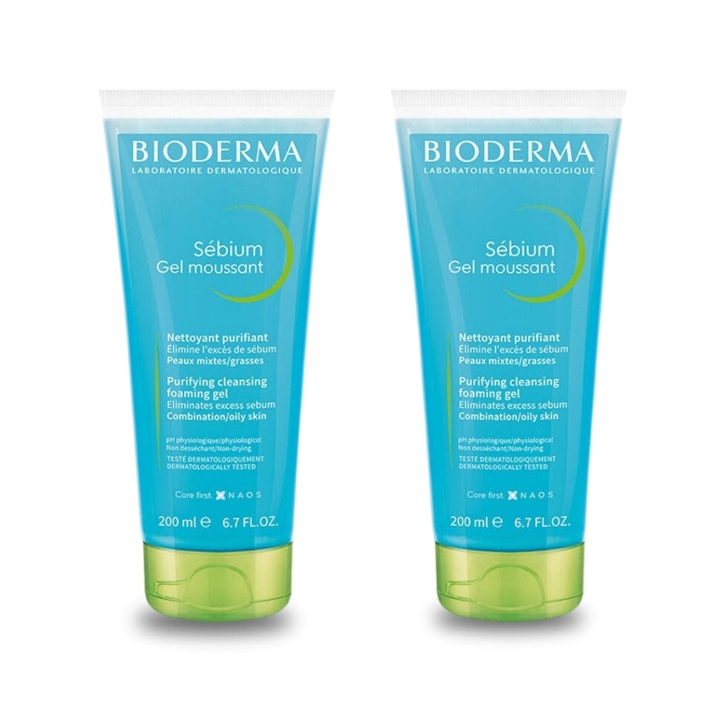 Bioderma Sebium Foaming Cleansing Gel 200 ml -2 Pack 715936239164