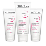 Bioderma Sensibio DS+ Foaming Skin Cleansing Gel 200 ml -3 Pack 715936239287