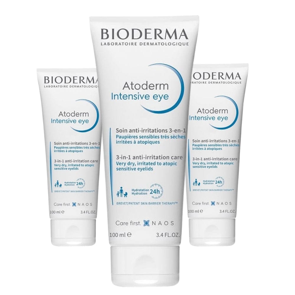 Bioderma Atoderm Intensive Eye Contour Cream 100 ml -3 Pack 715936230178