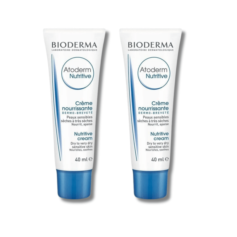 Bioderma Atoderm Nutrition Nourishing Face Cream 40 ml -2 Pack 715936239270