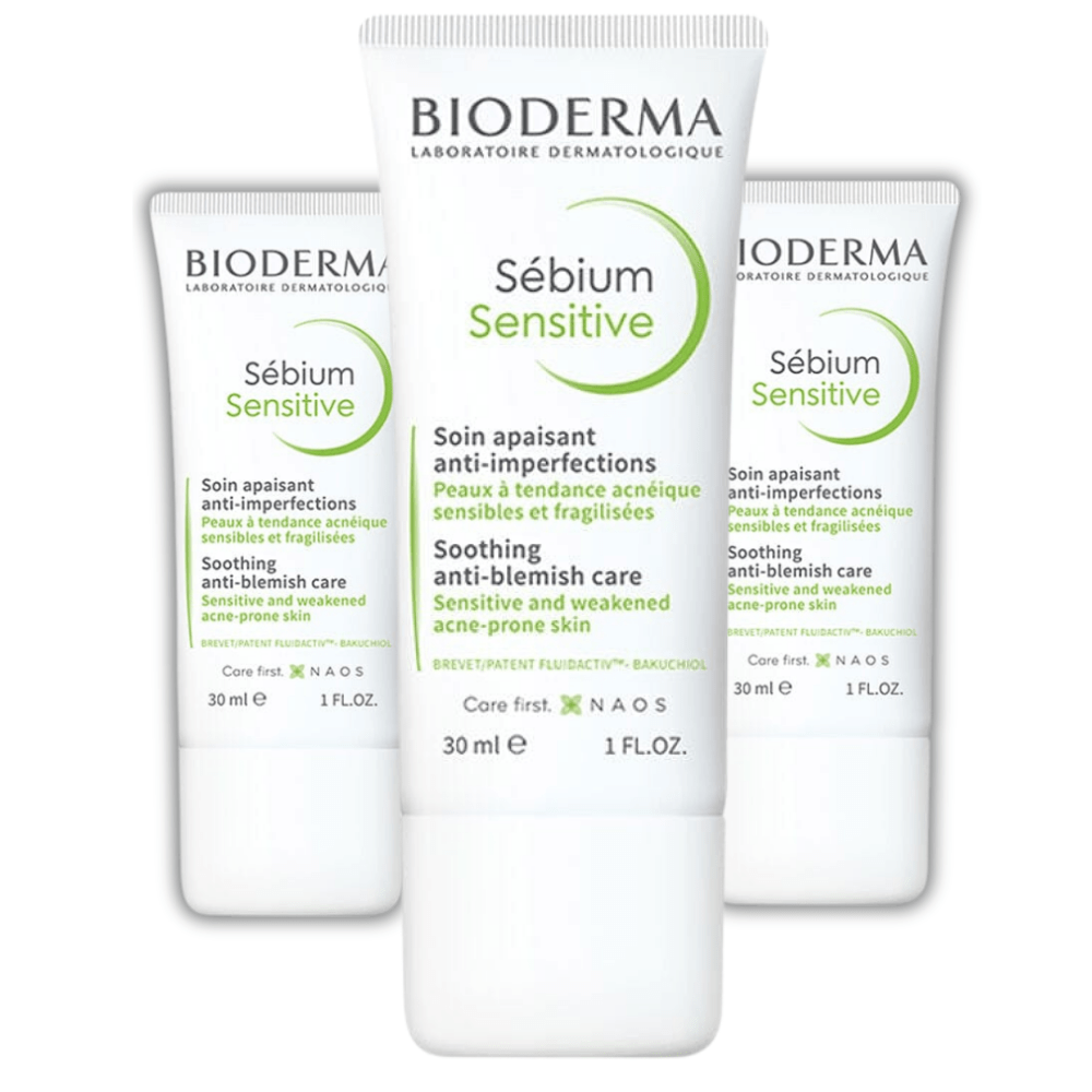 Bioderma Sebium Sensitive Cream 30ml -3 Pack 715936230550