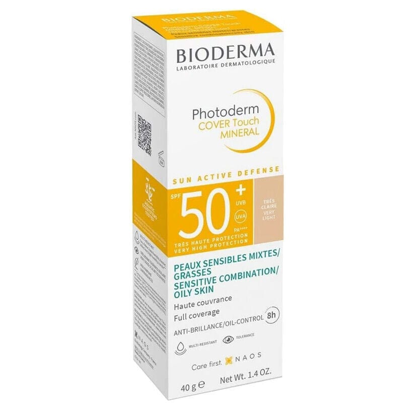 Bioderma Photoderm Cover Touch Mineral Spf50+ 40 gr - Very Light -2 Pack 715936230321