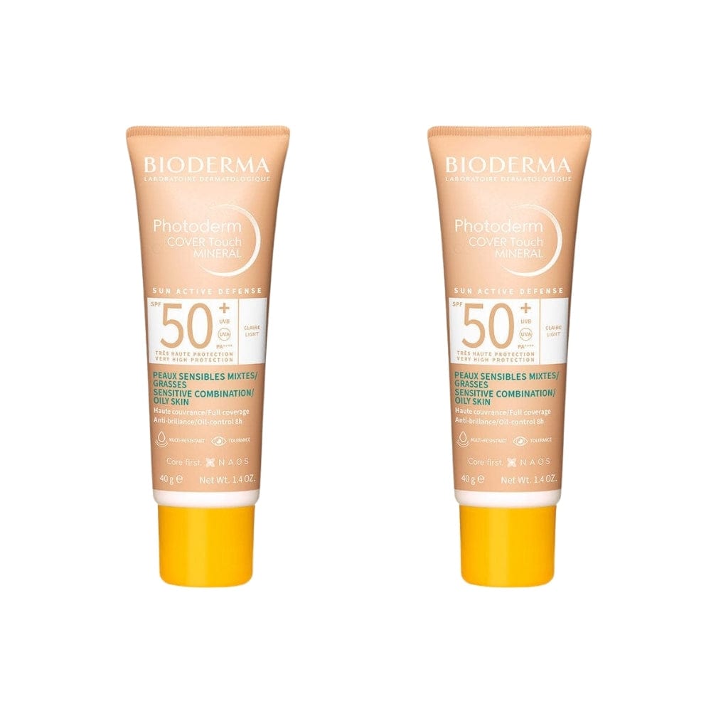 Bioderma Photoderm Cover Touch Mineral Spf50+ 40 gr - Very Light -2 Pack 715936230321