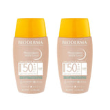 Bioderma Photoderm Nude Touch SPF50+ Light 40 ml -2 Pack 715936230383