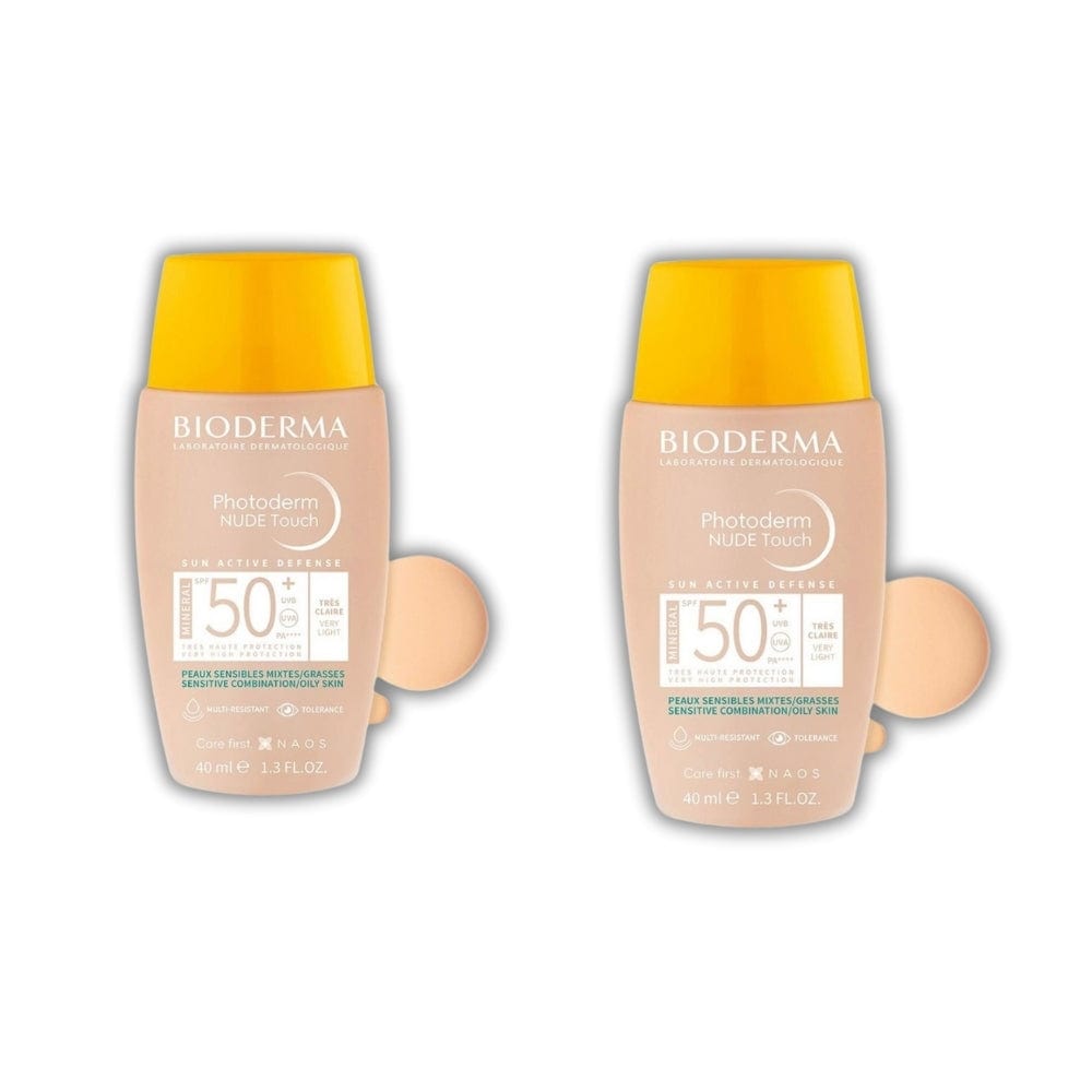 Bioderma Photoderm Nude Touch SPF50+ Very Light 40 ml -2 Pack 715936230369