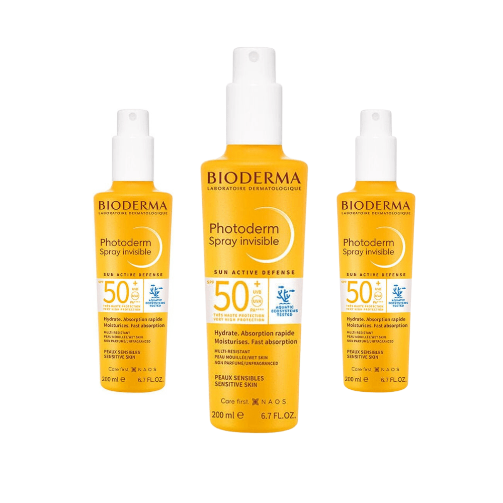 Bioderma Photoderm Spray SPF50+ Sunscreen 200ml 3 Pack 715936231694