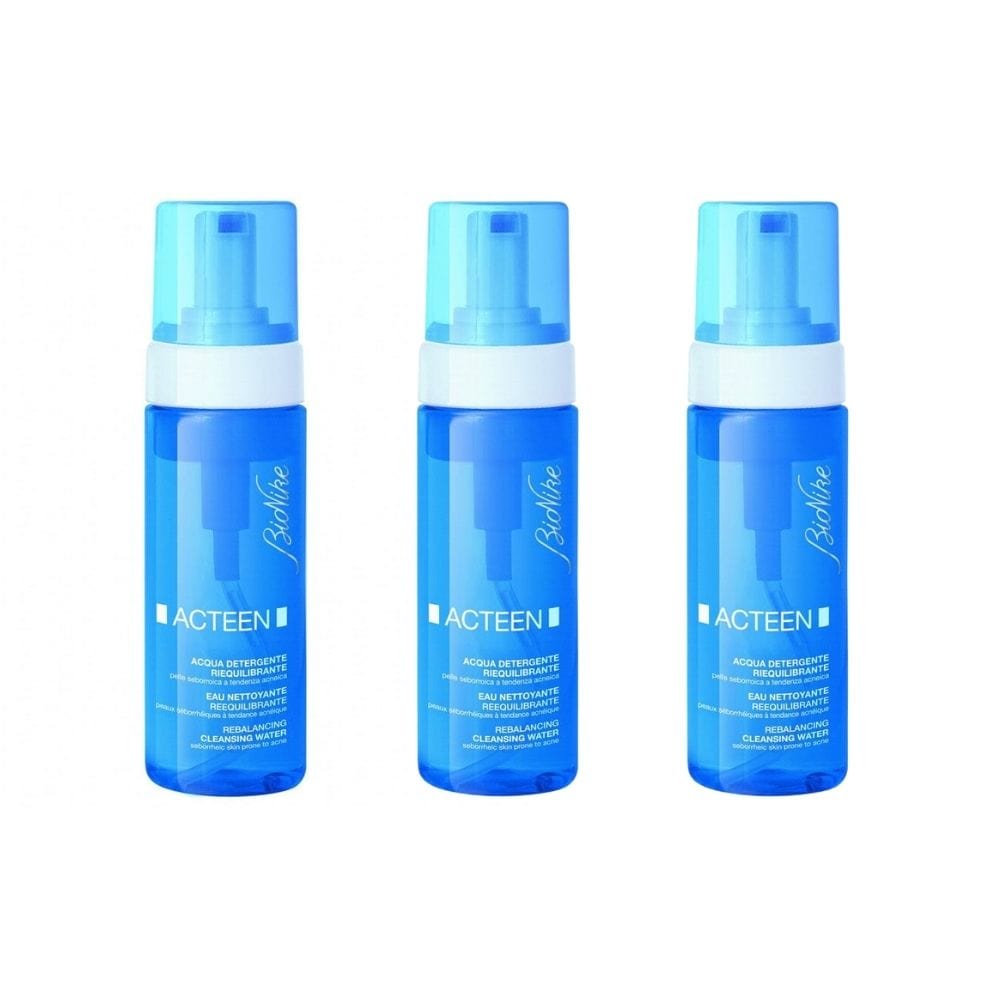 BioNike Acteen Balancing Cleansing Water for Oily Skin 150ml 3 Pack 715936232547