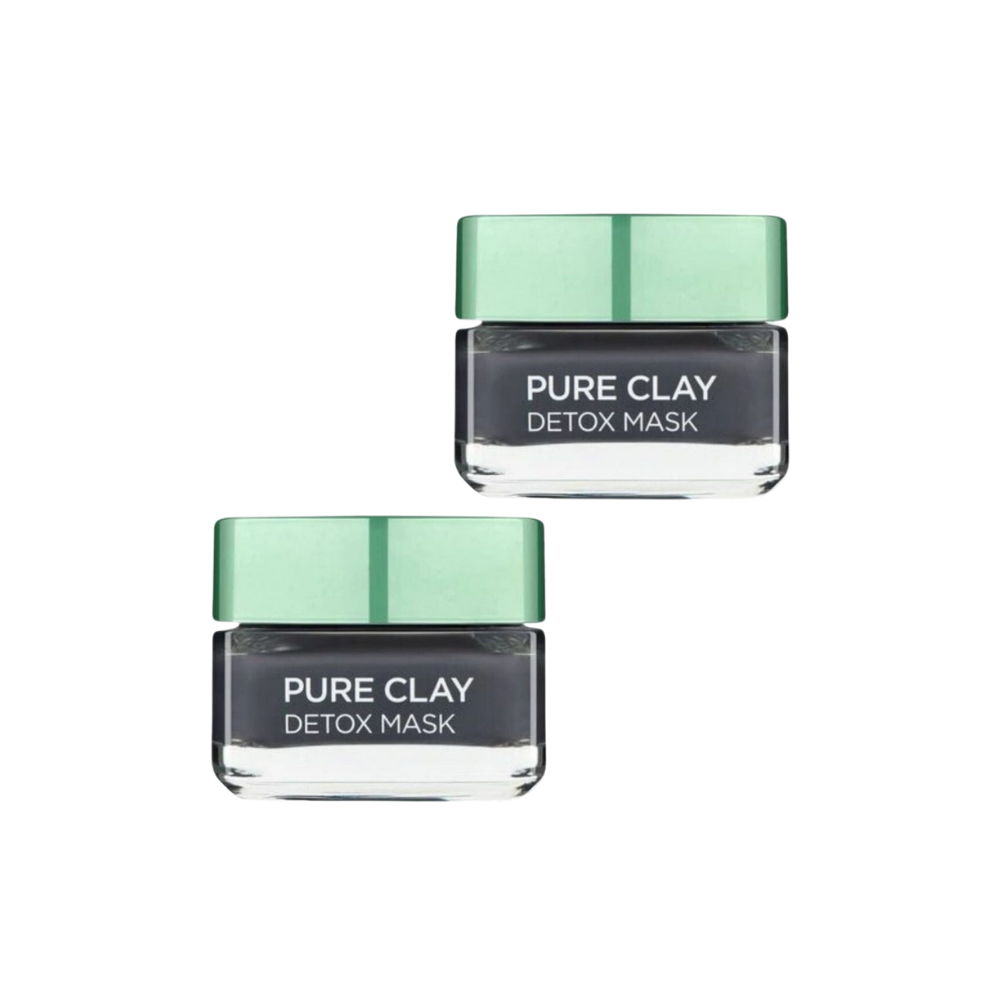 Loreal Paris Pure Clay Detox Mask 50 ml 2 Pack - Chivela