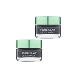 Loreal Paris Pure Clay Detox Mask 50 ml 2 Pack - Chivela