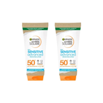 Garnier Ambre Solaire Sensitive Advanced Sun Cream SPF 50+ 175 ml /5.9 fl oz 2 Pack - Chivela