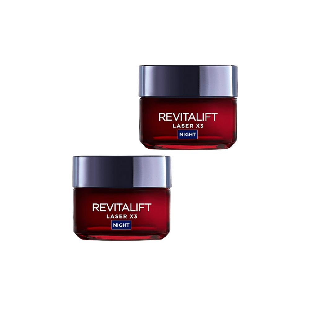 Loreal Paris Revitalift Laser X3 Deep Anti-Ageing Night Cream 50 ml 2 Pack - Chivela