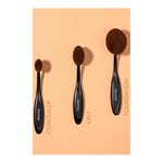 Flormar Horizontal Foundation Brush with Oval & Rounded Tip - 039 - Chivela