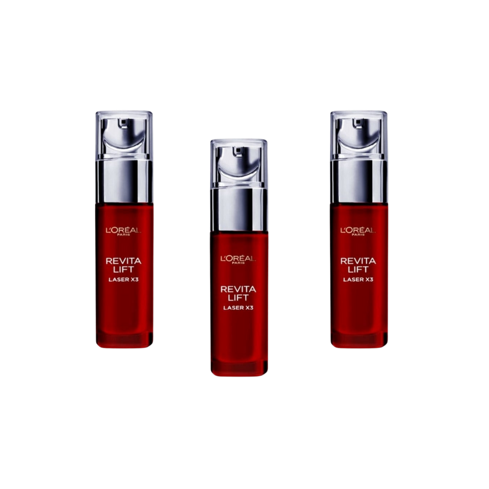 Loreal Paris Revitalift Laser X3 Intensive Anti-Aging Serum 30 ml 3 Pack - Chivela