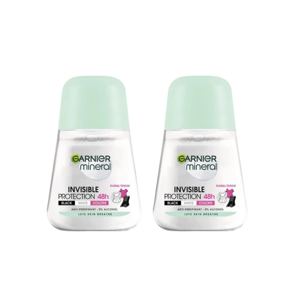 Garnier Invisible Protection Anti-Perspirant Roll-On 50 ml / 1.7 fl oz 2 Pack - Chivela