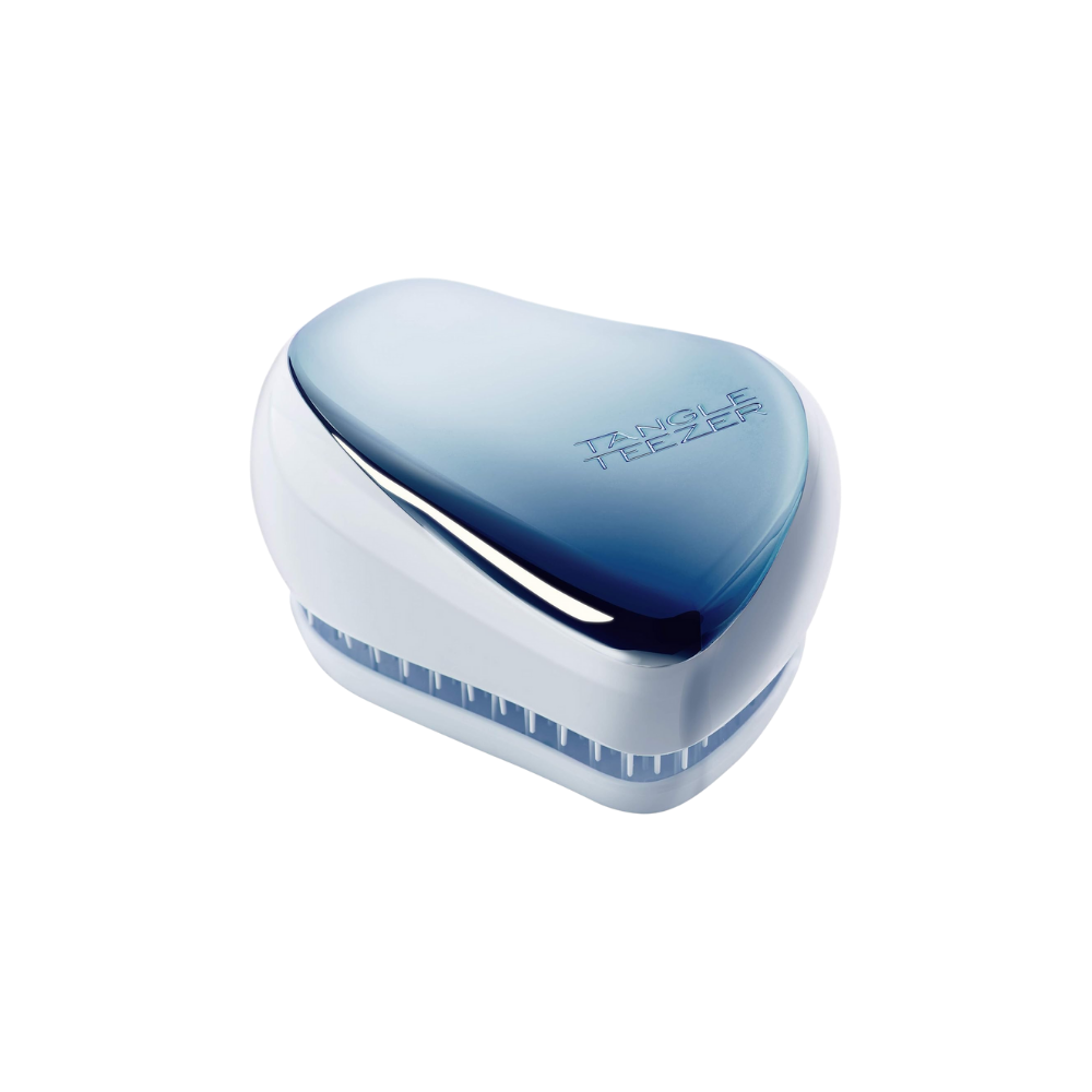 Tangle Teezer Compact Styler Baby Blue Chrome Hair Brush - Chivela