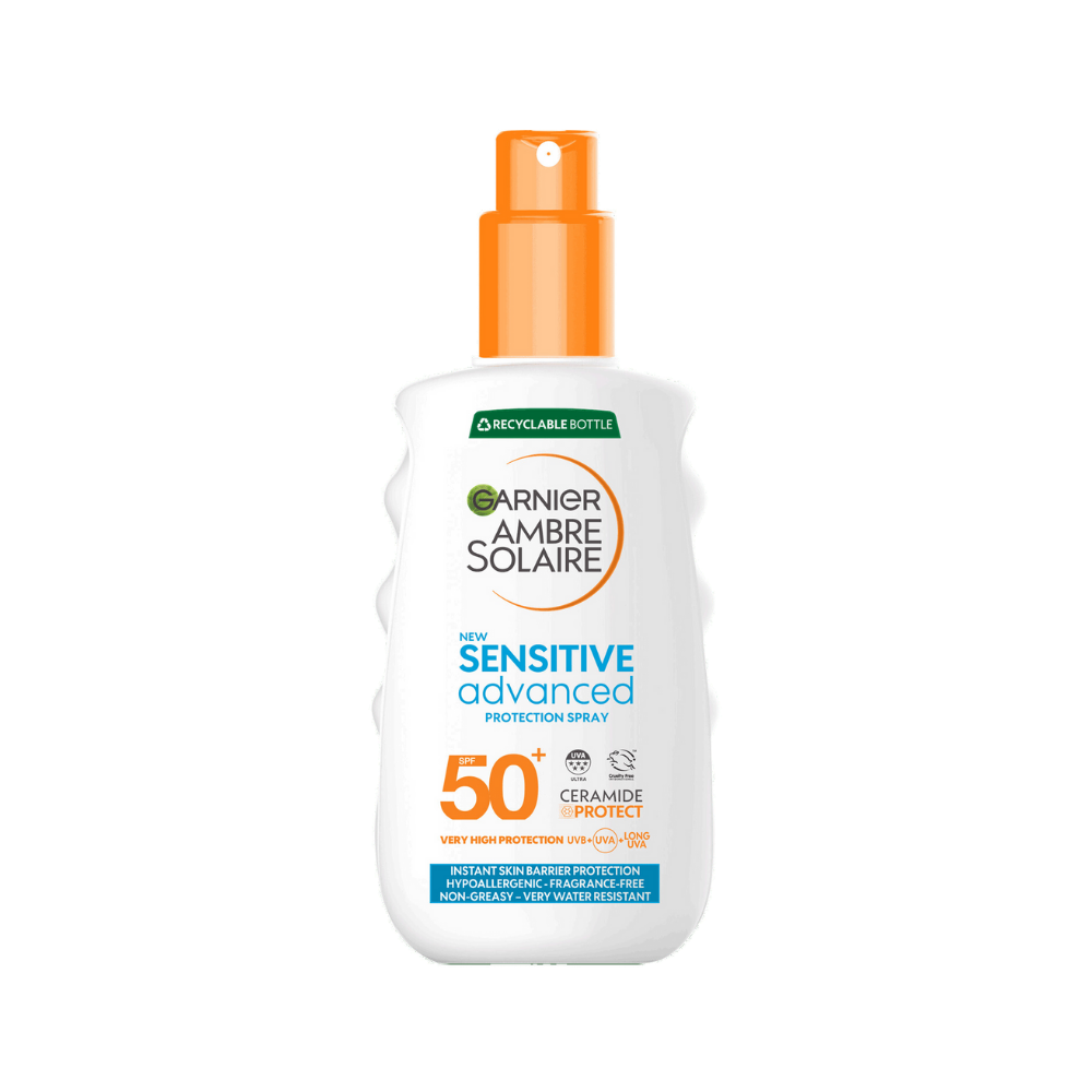 Garnier Ambre Solaire SPF 50+ Sensitive Advanced Sun Spray  150 ml / 5 fl oz - Chivela