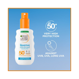 Garnier Ambre Solaire SPF 50+ Sensitive Advanced Sun Spray  150 ml / 5 fl oz - Chivela