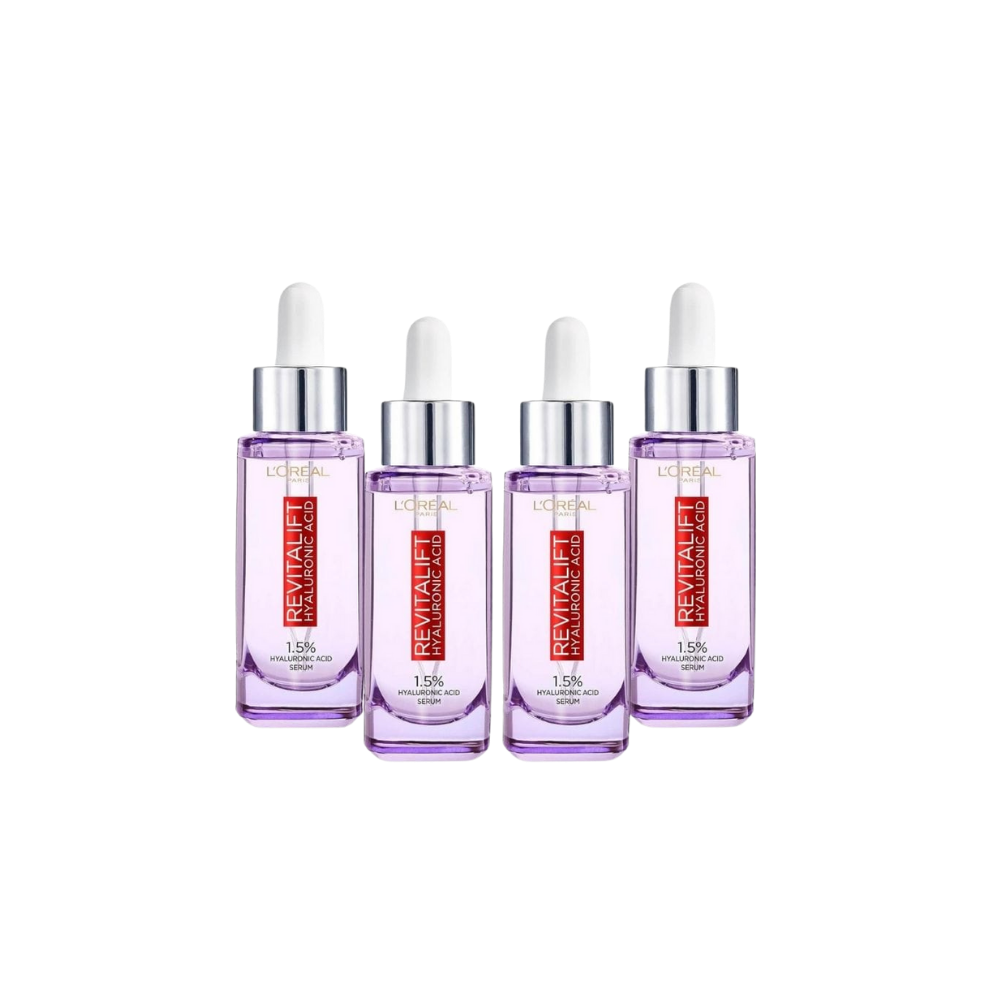 Loreal Paris Revitalift Filler Hyaluronic Acid 1.5% Pure Concentrated Serum 4 Pack - Chivela