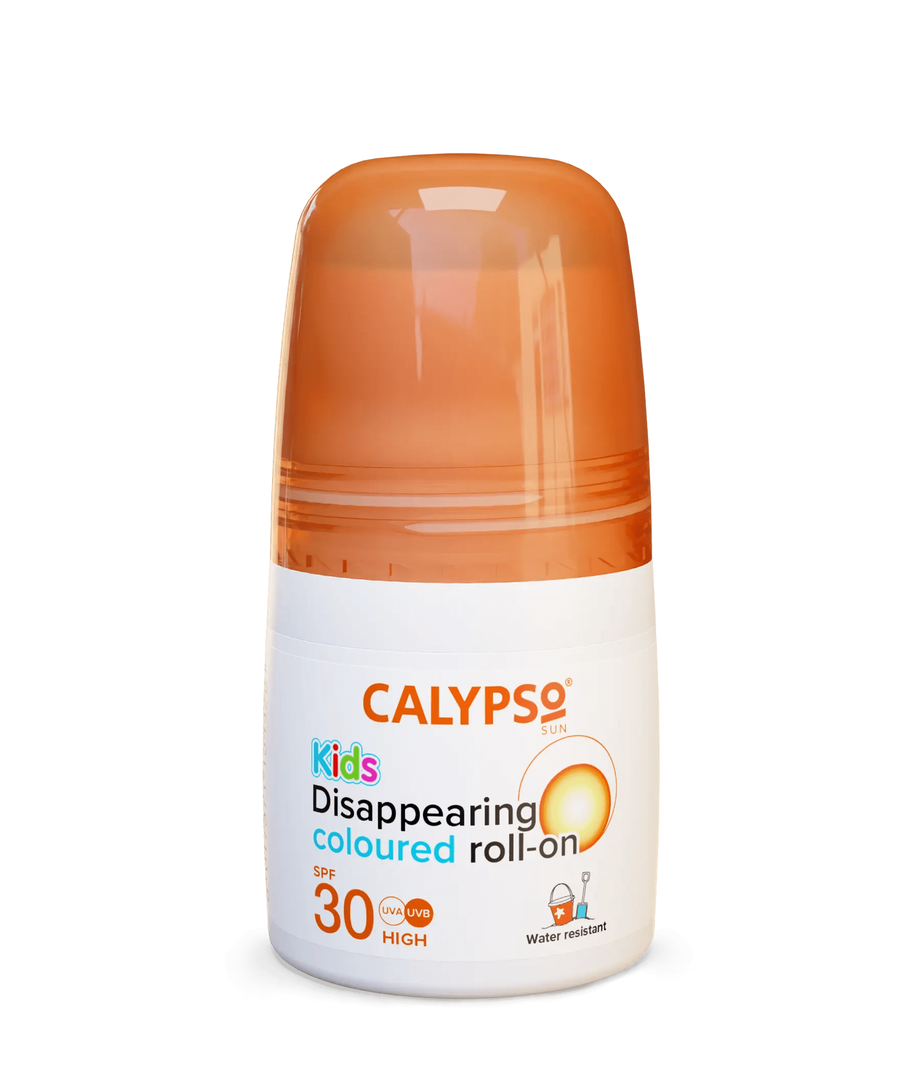 Calypso Kids Disappearing Coloured Roll-on Spf50 50 ml 5017371154800