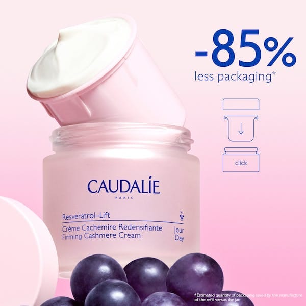 Caudalie Resveratrol Lift Face Lifting Soft Cashmere Cream 50 ml +Refill Capsule Set 715936240016