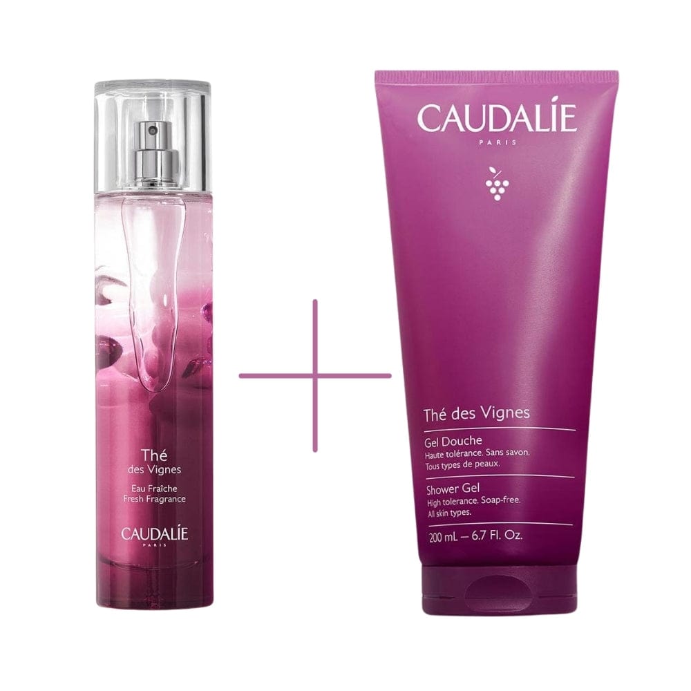 Caudalie The Des Vignes White Musk and Ginger Flavoured Body Fragrance 50ml & The Des Vignes Shower Gel 200 ml 715936237306