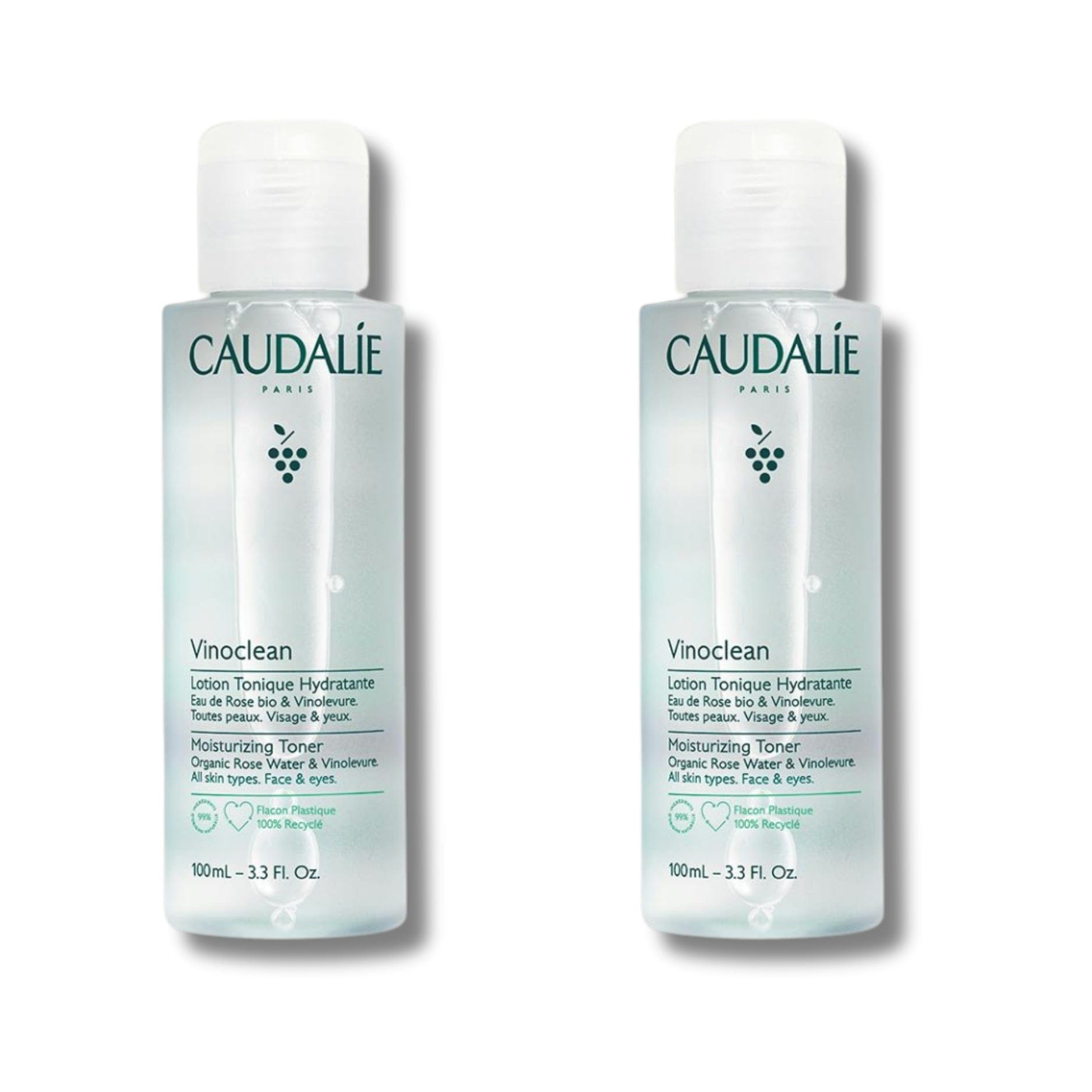 Caudalie Vinoclean Moisturizing Toner 100 ml -2 Pack 715936238846