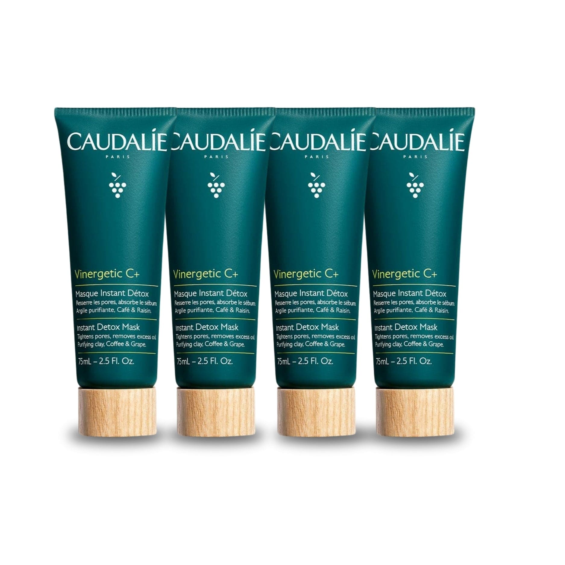 Caudalie Vinergetic C Instant Detox Mask 75 ml -4 Pack 715936238969