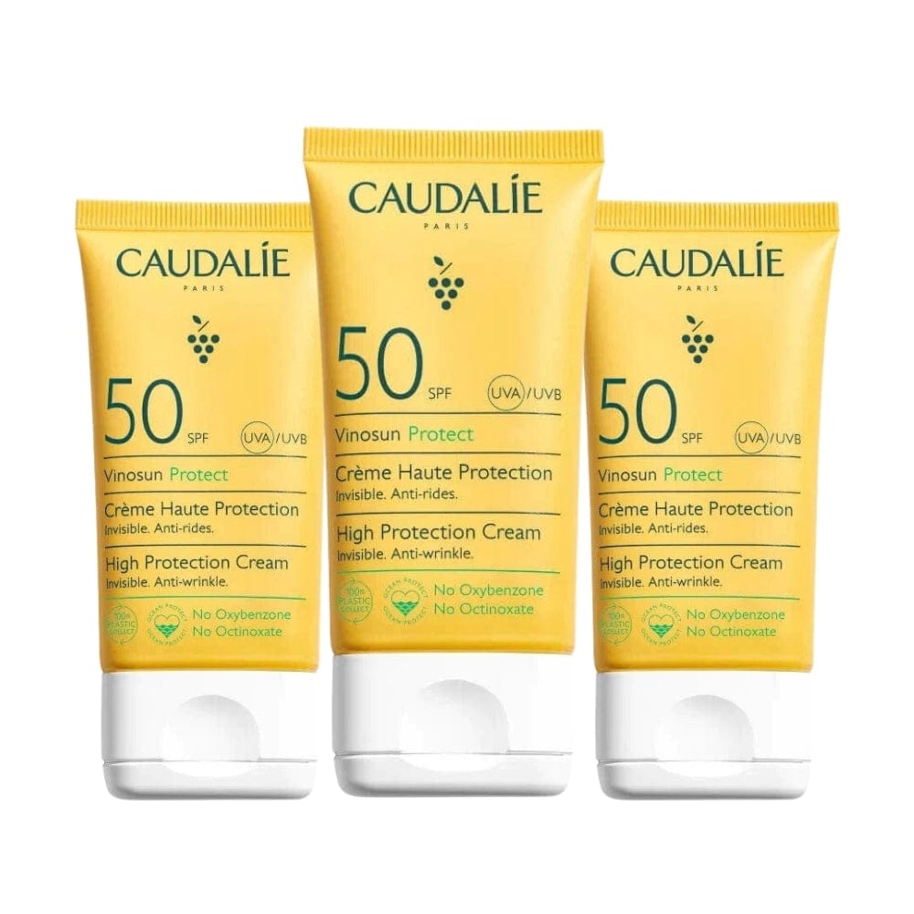 Caudalie Vinosun Protect Spf 50 Sunscreen Cream 50 ml -3 Pack 715936240269