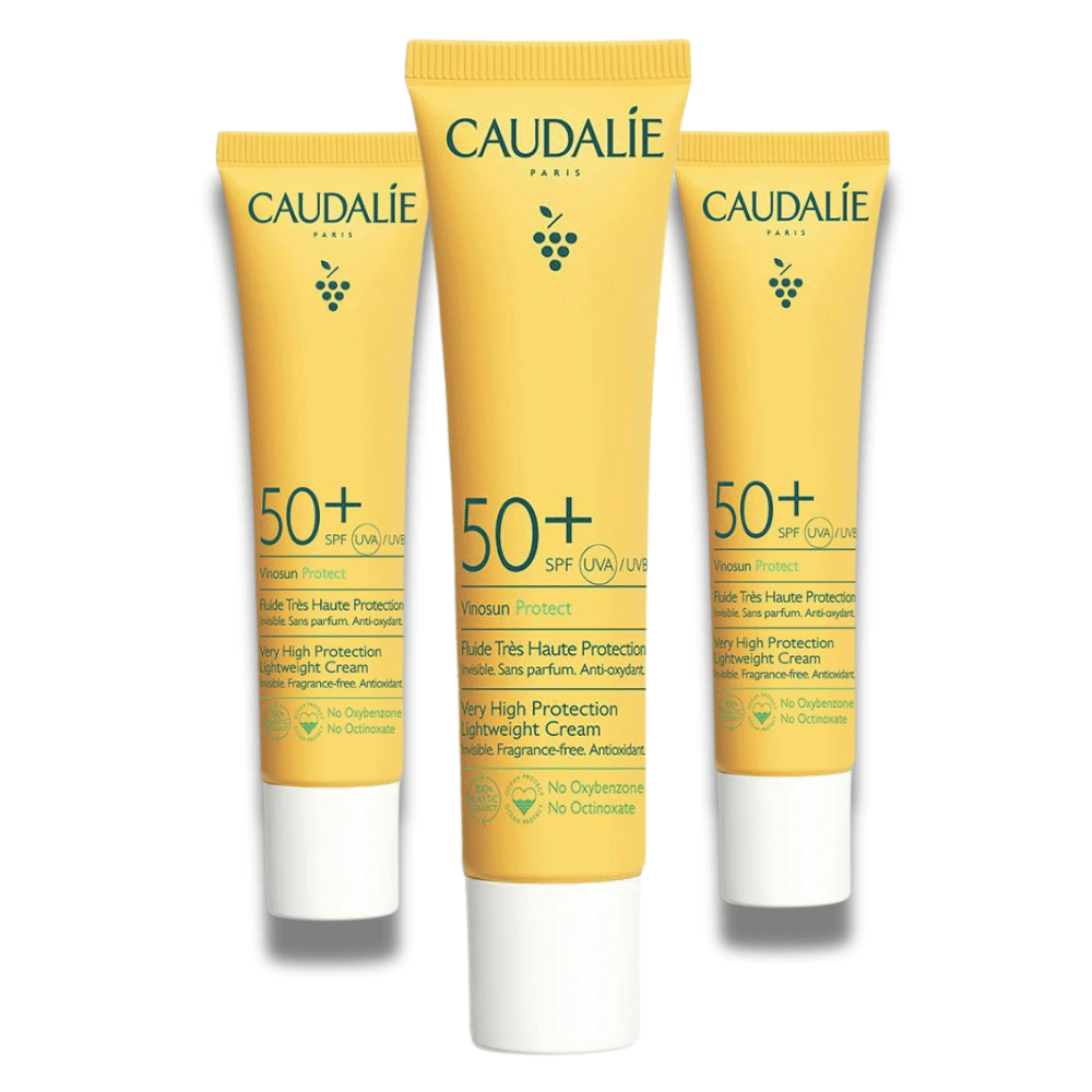 Caudalie Vinosun Protect Very High Protection Lightweight Cream SPF50+ 40 ml 3-Pack 715936230642