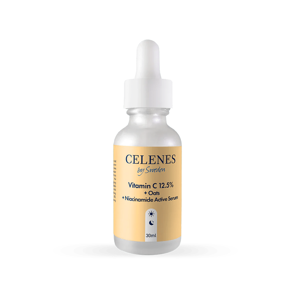 Celenes by Sweden Rena Vitamin C 12.5% + Oats + Niacinamide Active Serum 30 ml 73501042494588