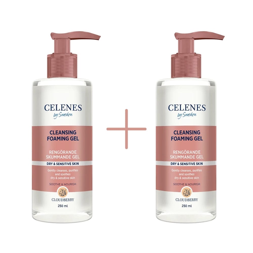 Celenes by Sweden Cloudberry Cleasing Foaming Gel 250 ml / 8.5 fl oz -2 Pack 757279515413