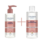 Celenes by Sweden Cloudberry Cleasing Foaming Gel 250 ml / 8.5 fl oz & Micellar Cleasing Water 250 ml / 8.5 fl oz 757279515451