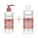 Celenes by Sweden Cloudberry Cleasing Foaming Gel 250 ml / 8.5 fl oz & Micellar Cleasing Water 250 ml / 8.5 fl oz 757279515451