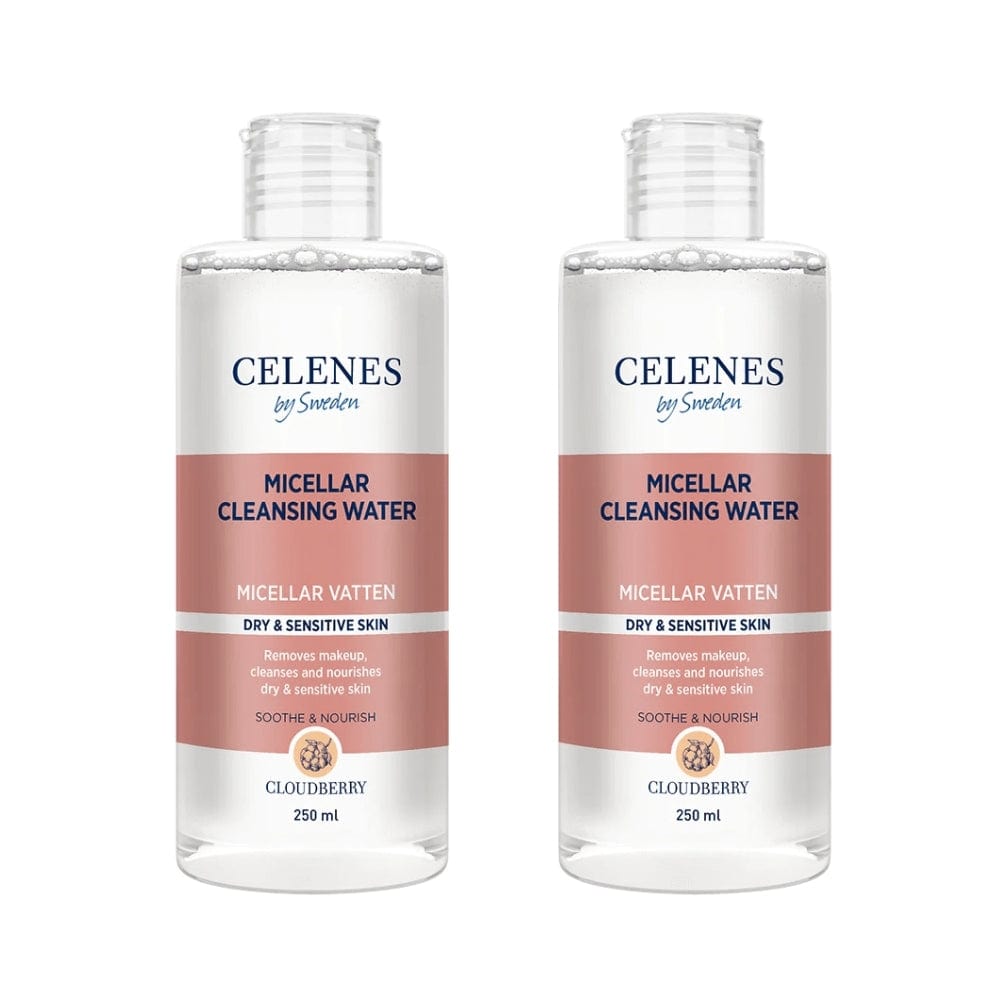 Celenes by Sweden Cloudberry Micellar Cleasing Water 250 ml / 8.5 fl oz -2 Pack 757279515314