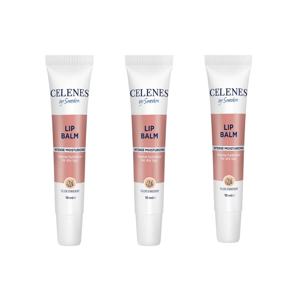 Celenes by Sweden Cloudberry Intense Moisturizing Lip Balm 10 ml -3 Pack 757279515222