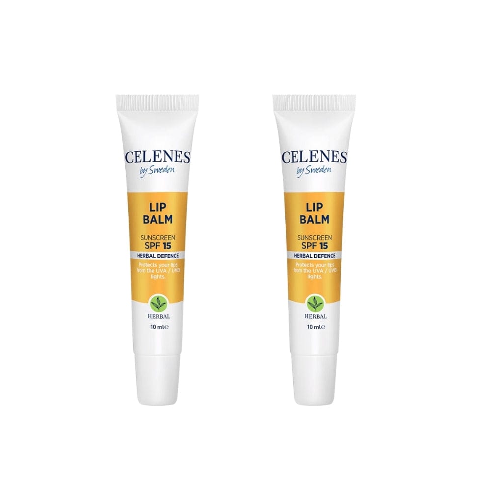 Celenes by Sweden Herbal Defence Lip Balm With Sunscreen Spf 15 10 ml -2 Pack 757279515277