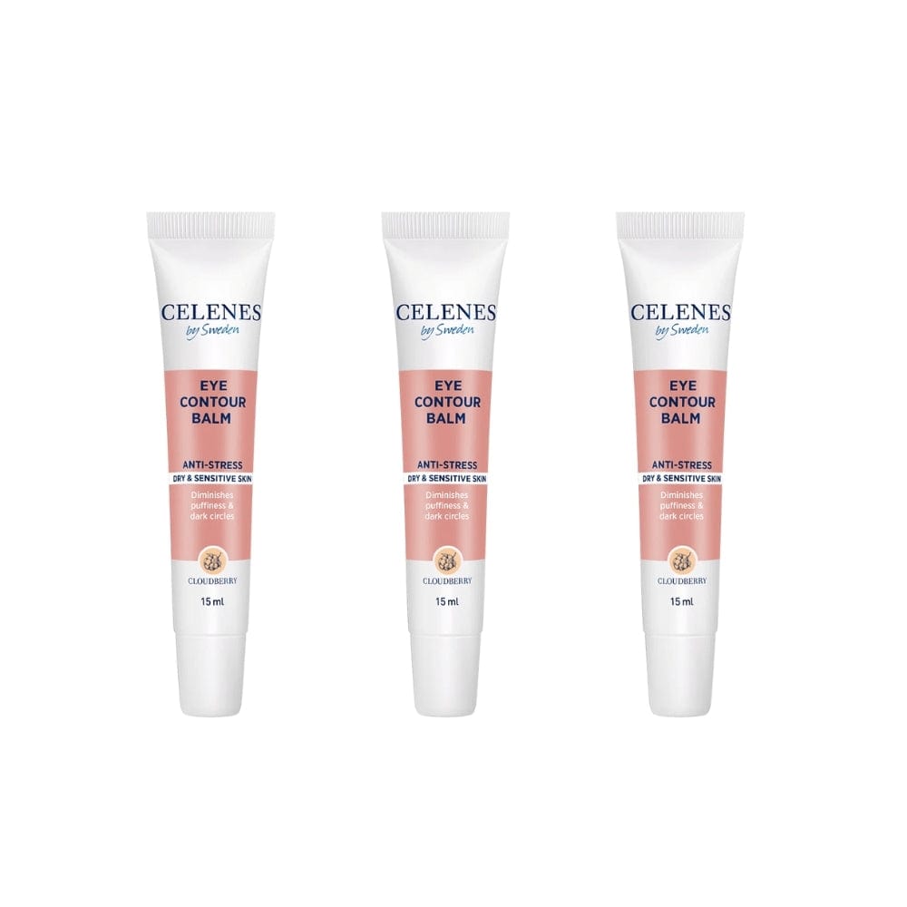 Celenes by Sweden Cloudberry Eye Contour Balm 15  ml -3 Pack 757279515345