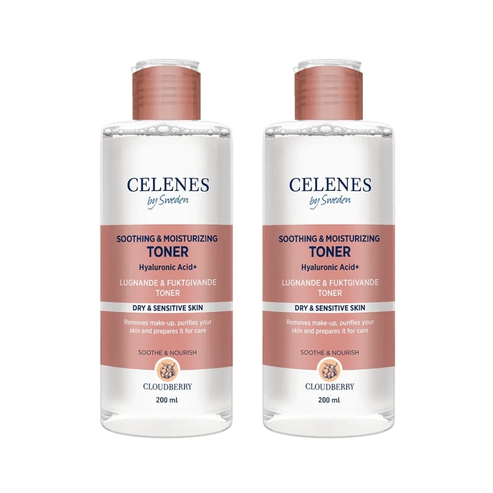 Celenes by Sweden Cloudberry Soothing & Moisturizing Toner 200 ml / 6.8 fl oz -2 Pack 757279515369