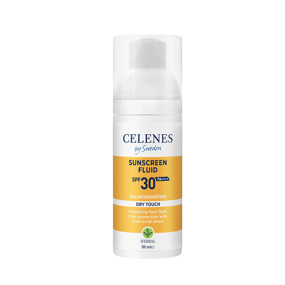 Celenes by Sweden Herbal Sunscreen Dry Touch Fluid Spf 30 50 ml / 1.7 fl oz 7350104249625