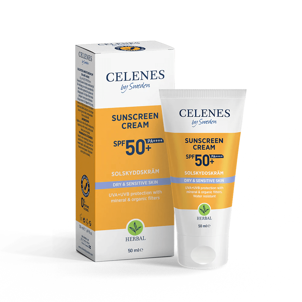 Celenes by Sweden Herbal Sunscreen Face Cream Spf 50 Dry / Sensitive 50 ml / 1.7 fl oz 7350104249649